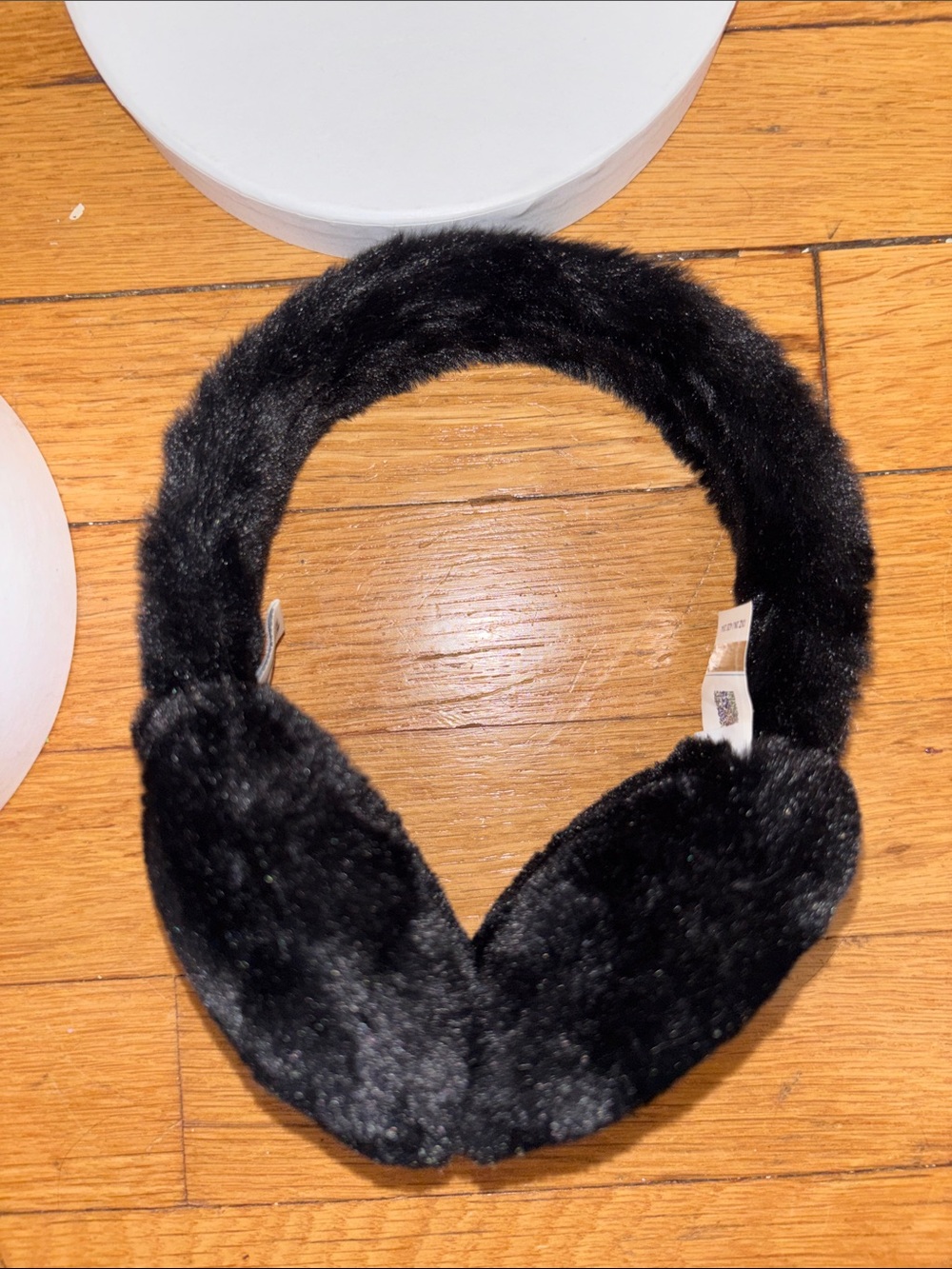 UGG Black Faux Fur Earmuffs